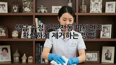 성남 수정구 둔전동 미세먼지, 확실하게 제거하는 방법!